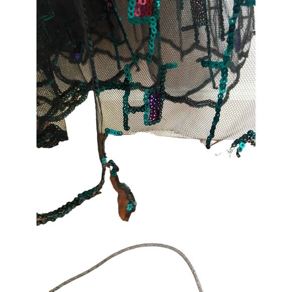 Dress The Population Anabel Sequin Geometric Fit & Flare Modern Princess Gown XS - Picture 11 of 14